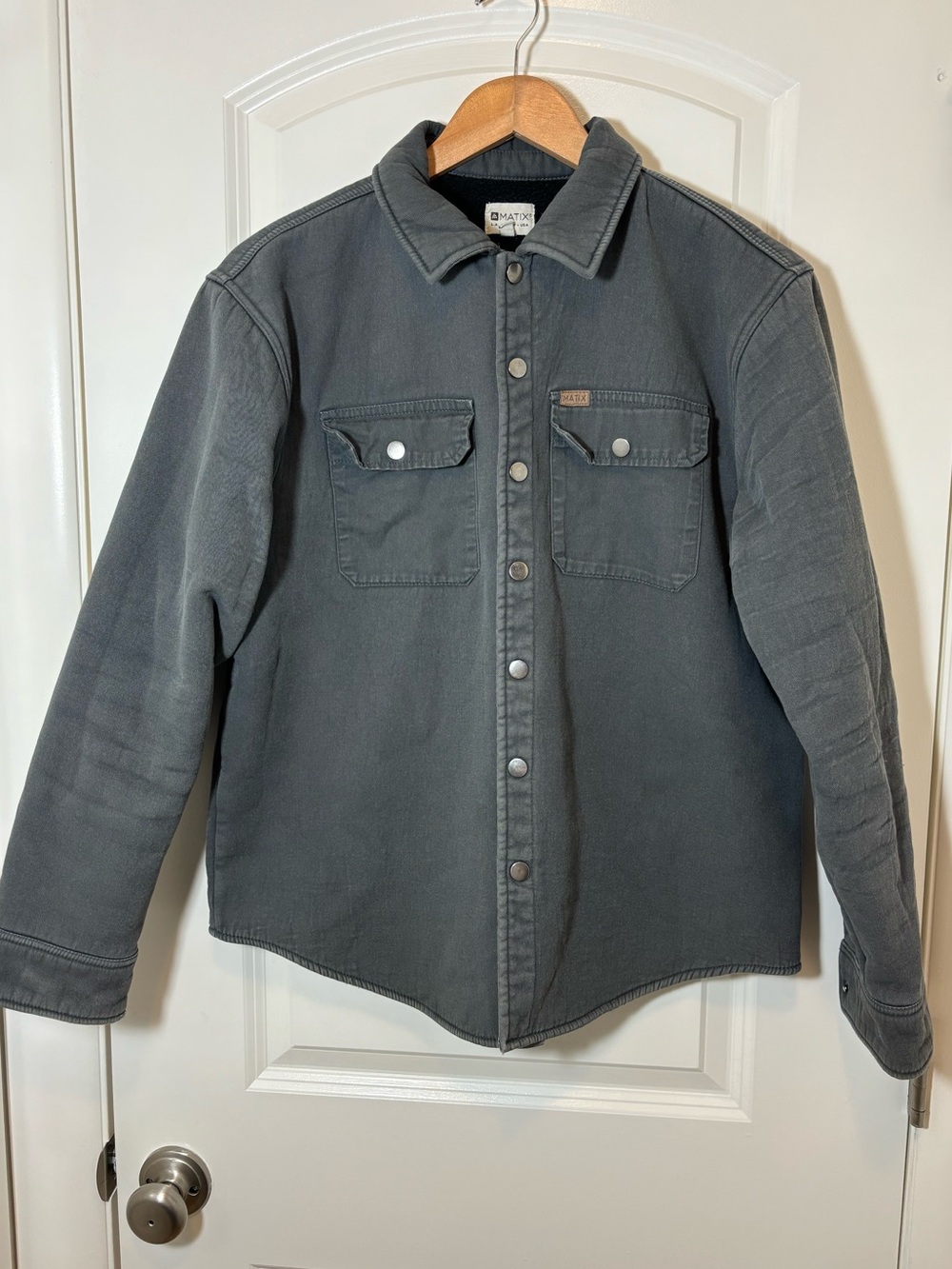 Matix Men's Charcoal Gray Lightweight Shirt Jacket #349